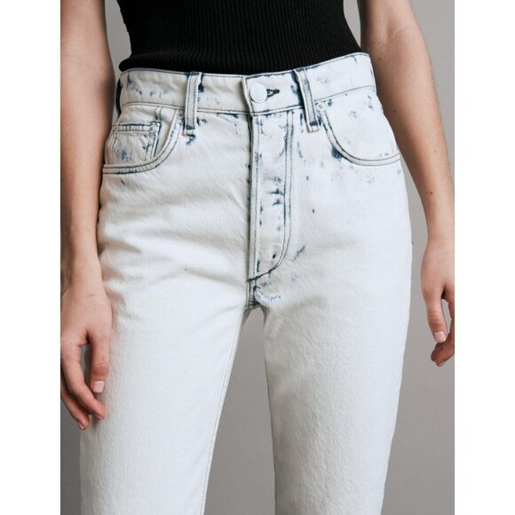 Rag & Bone Nina High Rise Ankle Slim Straight Jeans in Half Moon-sz 31 - Picture 3 of 12